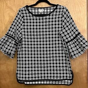 Max Studio Bell Sleeve Top L
